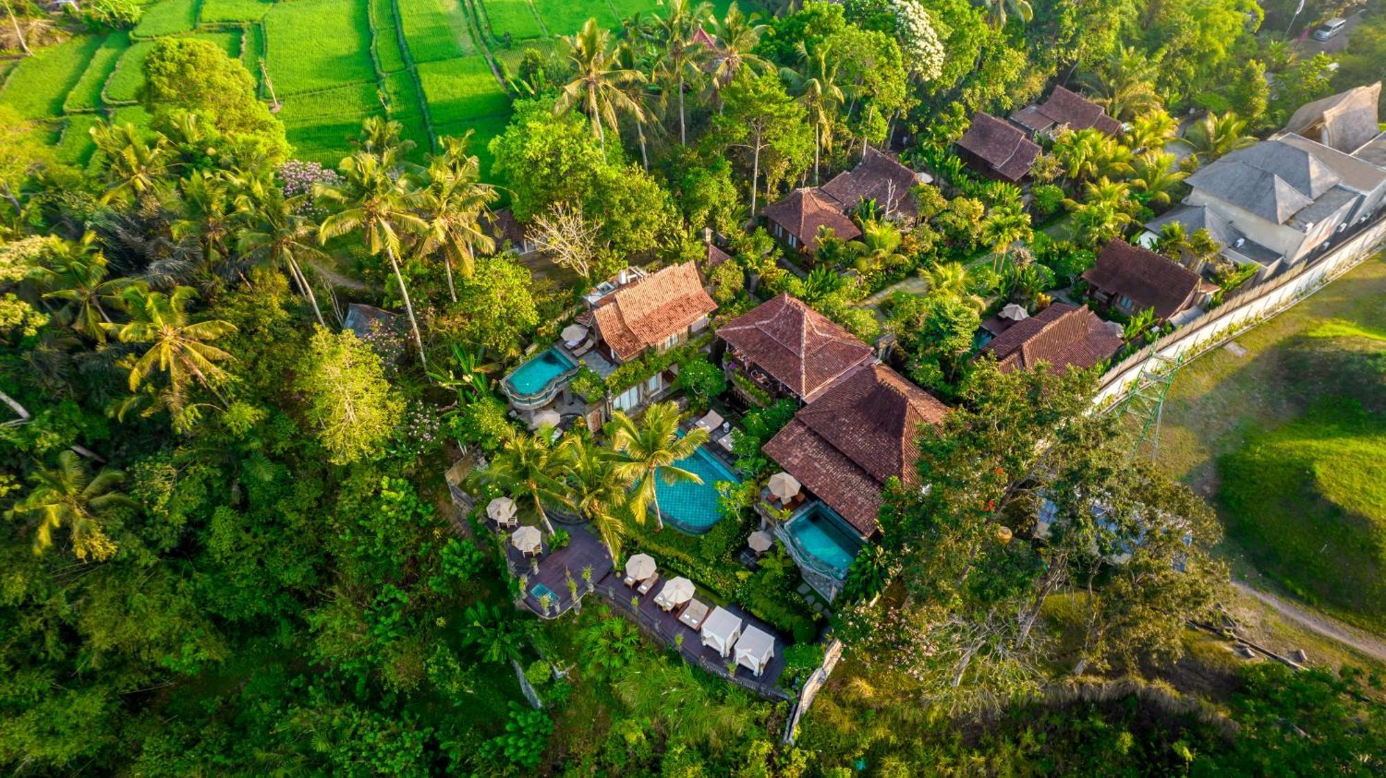 Pramana Watu Kurung Hotel Ubud  Exterior photo Aerial view of the hotel