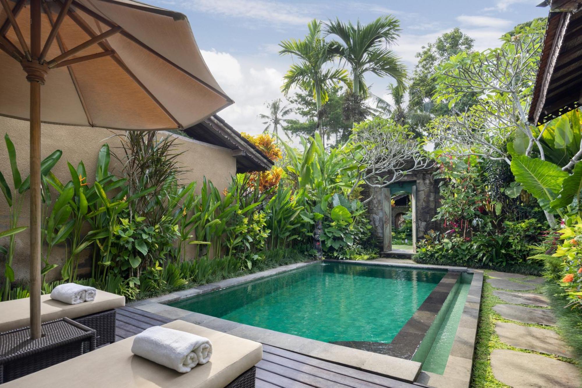 Pramana Watu Kurung Hotel Ubud  Exterior photo A private pool at a hotel in Bali, Indonesia